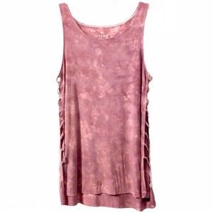 American Eagle Soft & Sexy Pink Tye Die Tank EUC